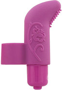 Play With Me Finger Silicone Vibrator - Purple