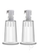 Temptasia Nipple Pumping Cylinders (set Of 2) 1in - Clear