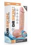 Dr. Skin Glide Gold Collection Self Lubricating Dildo With Balls 8.5in - Vanilla